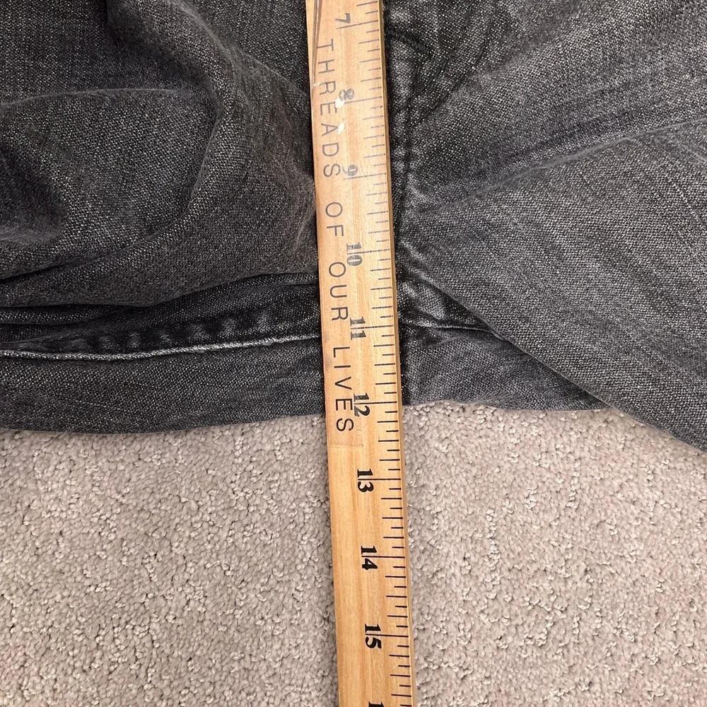 True Religion Ricky Jeans Mens 34 Black Good Fade Horseshoe Straight Grunge‎ USA